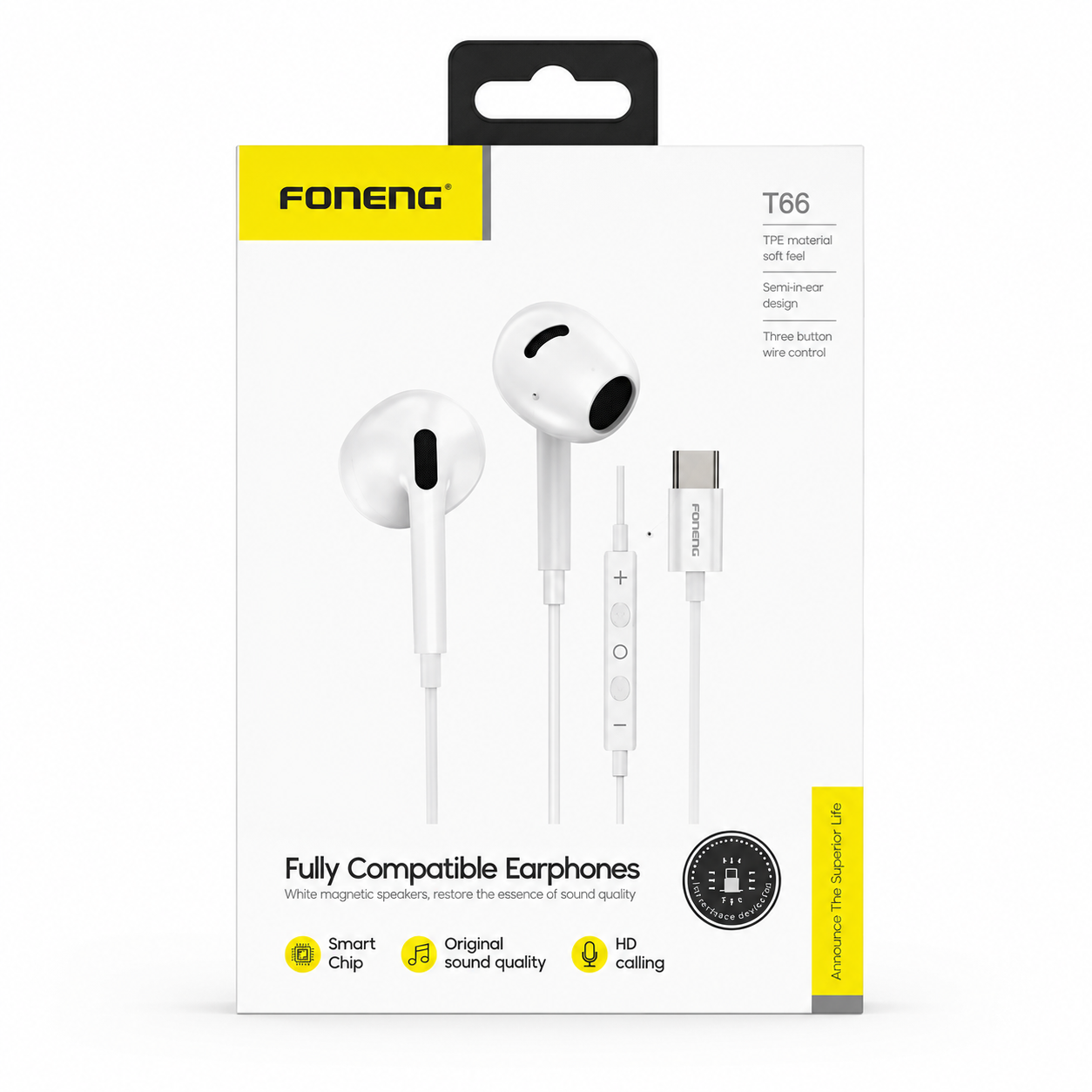 earphone typec T66