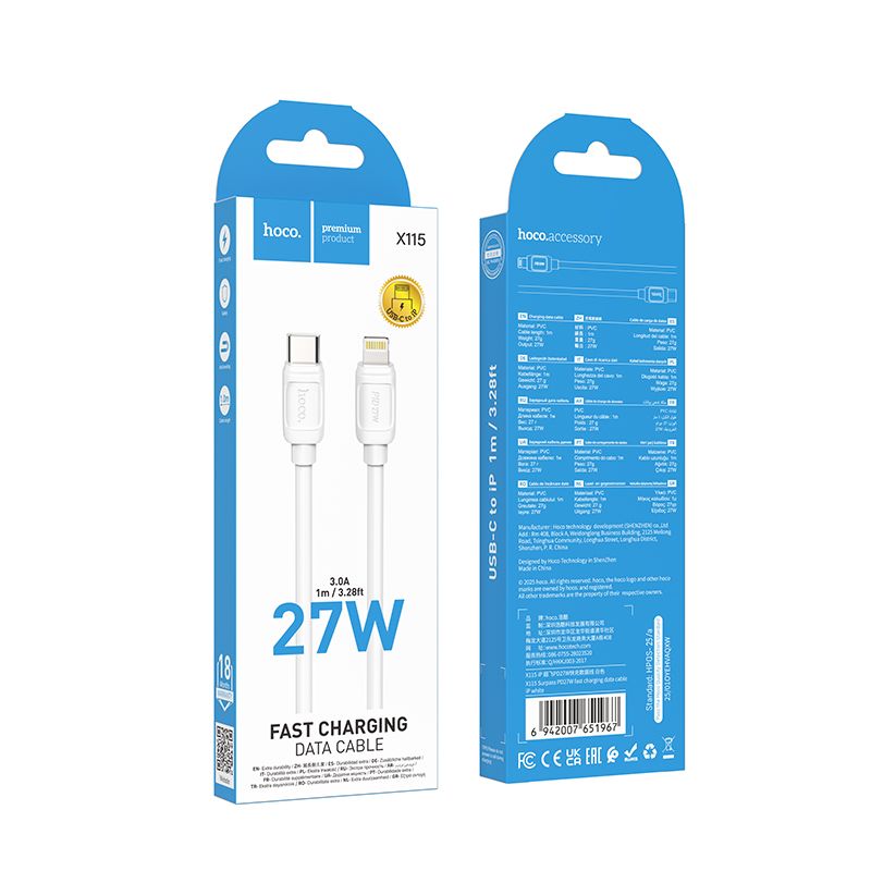 cable typec-iphone 27w  X115