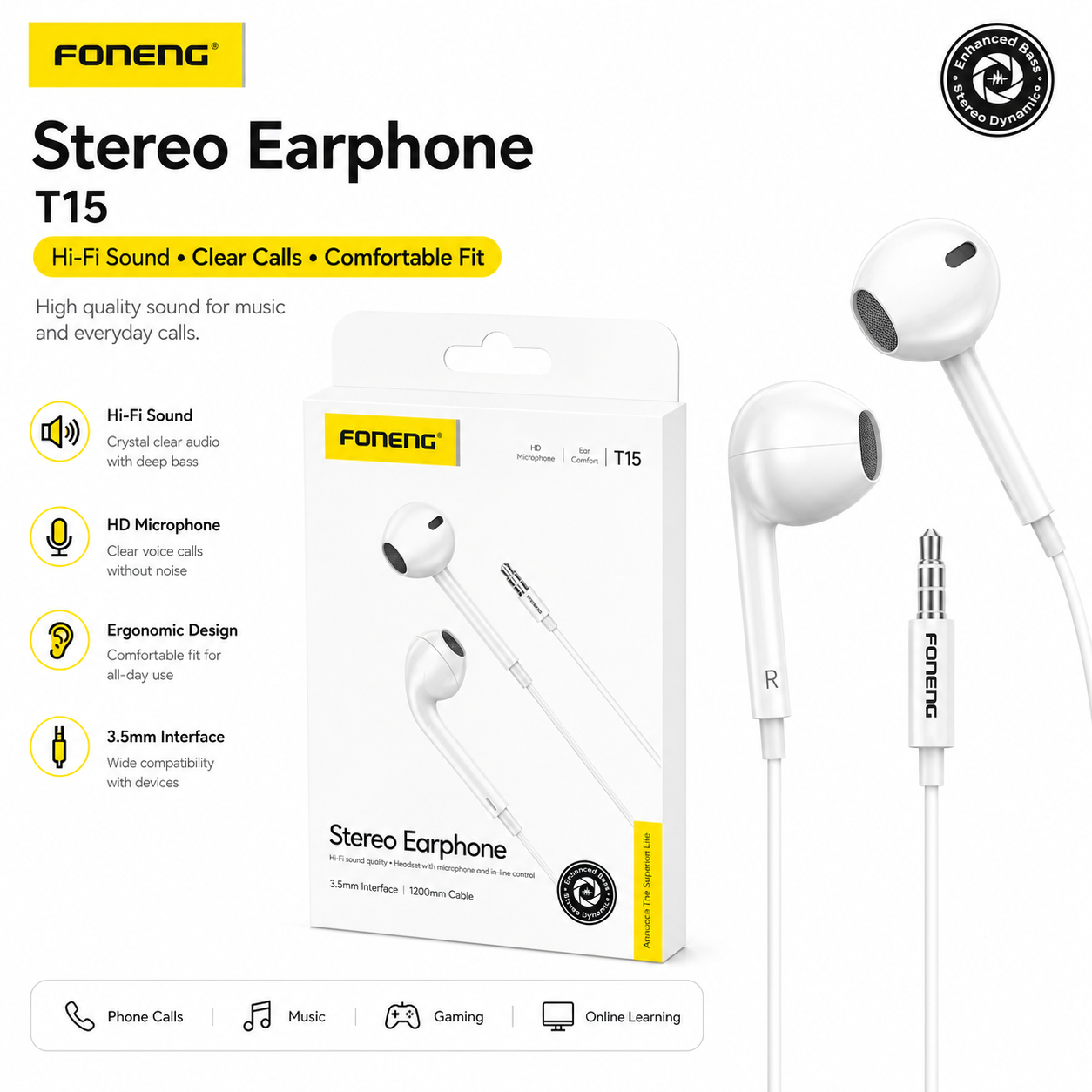 earphone aux ep100