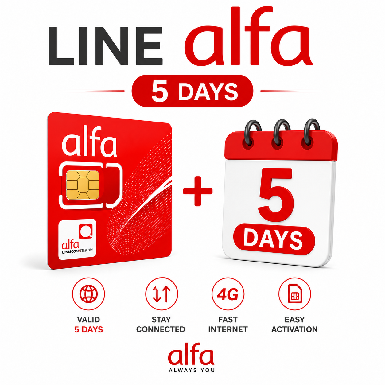 line alfa 5 days