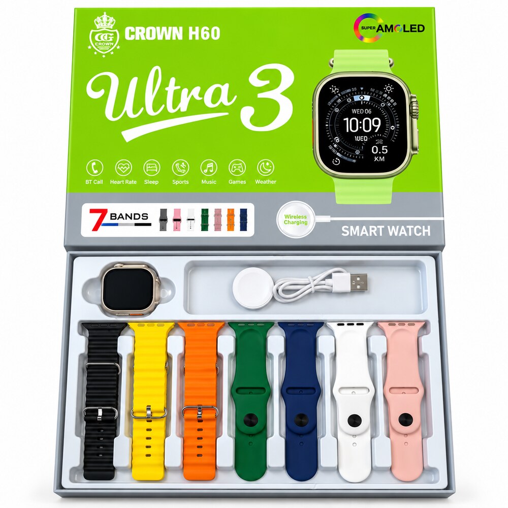 smart watch ultra 3 7band green