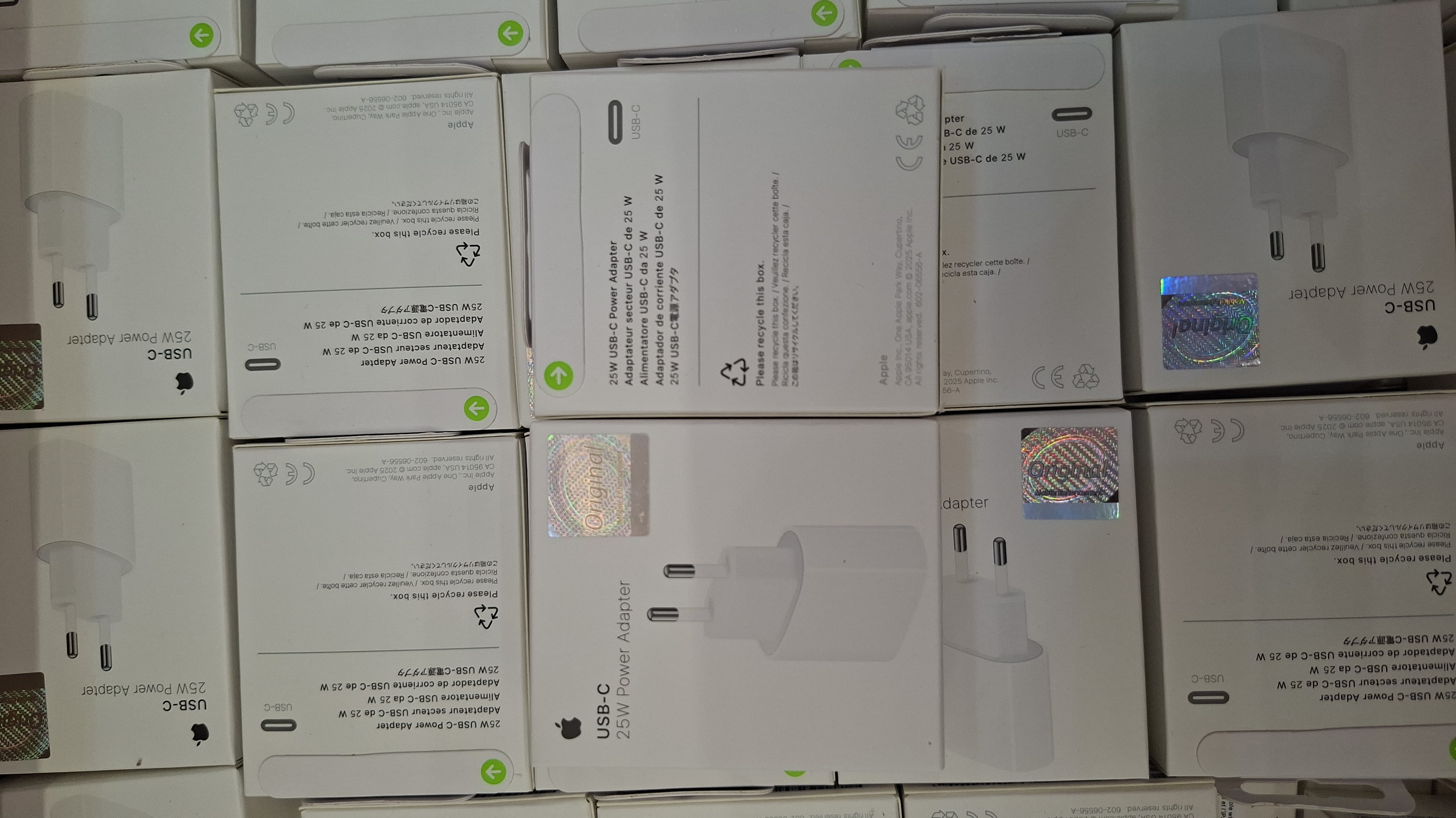 adapter 25w iphone logo original