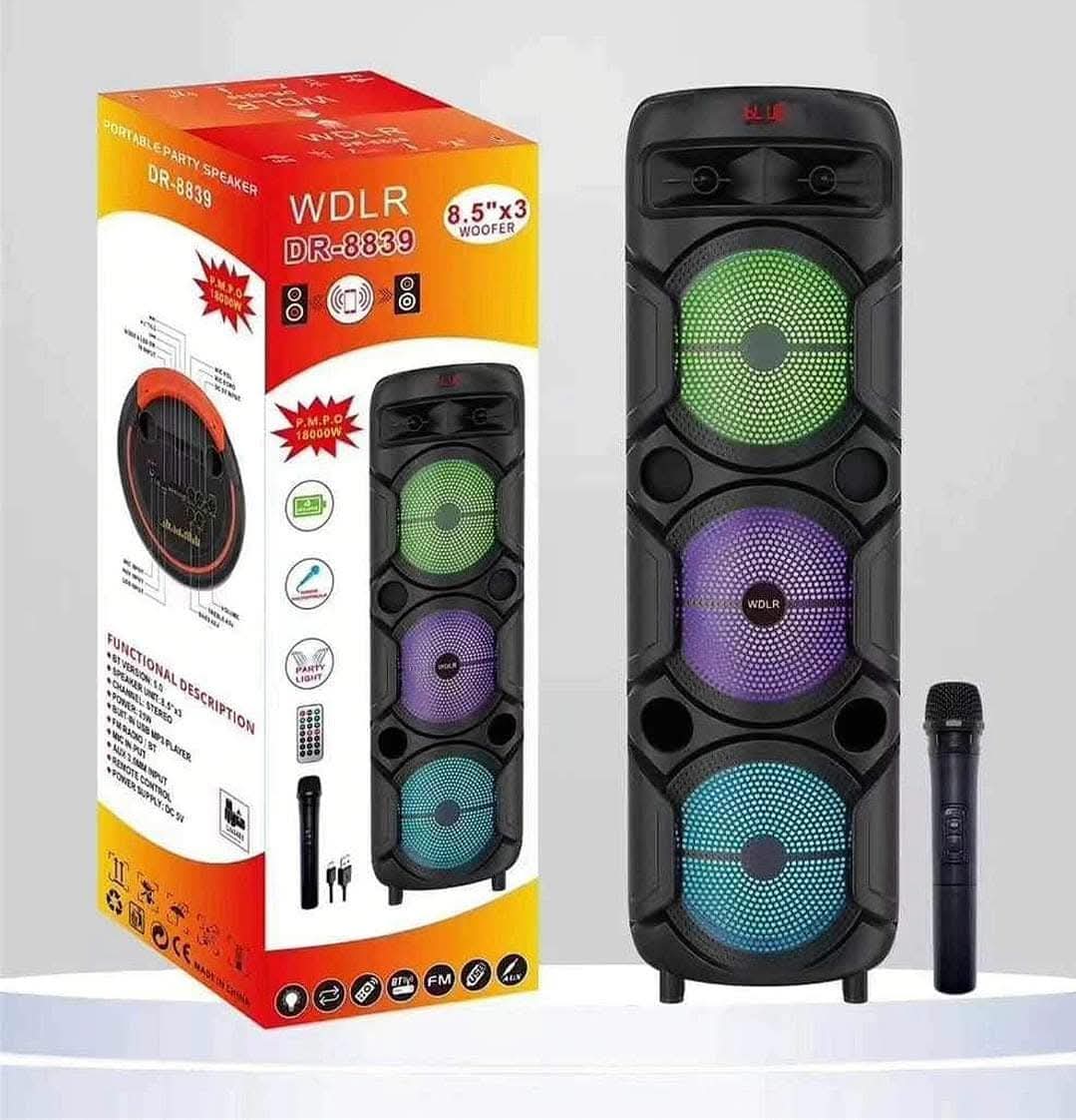 8 insh X3  + mic + remote